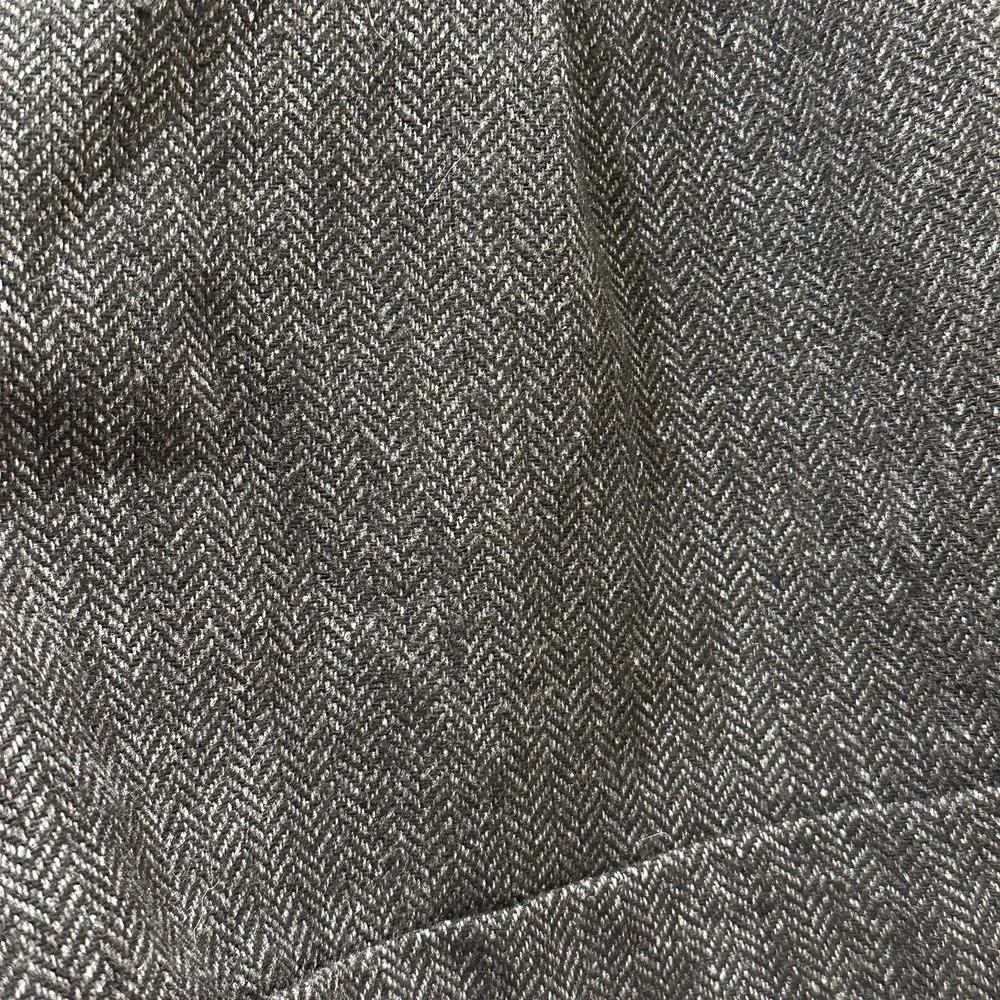 Land's End Canvas 1963 Woven Wool Short Shorts Herringbone Gray Size 4 Academia - Picture 4 of 10
